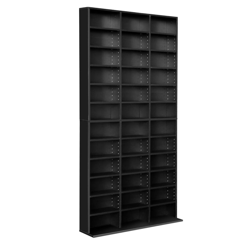 Artiss Adjustable Book Storage Shelf Rack Unit - Black