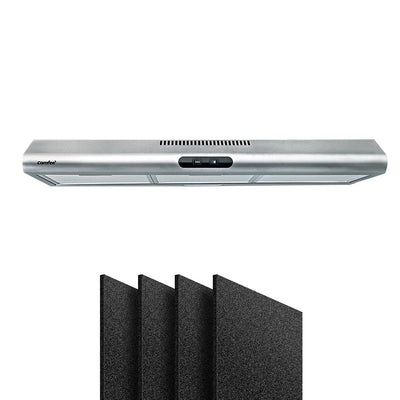 Comfee Rangehood 900mm Stainless Steel Kitchen Canopy With 4 PCS filter Replacement