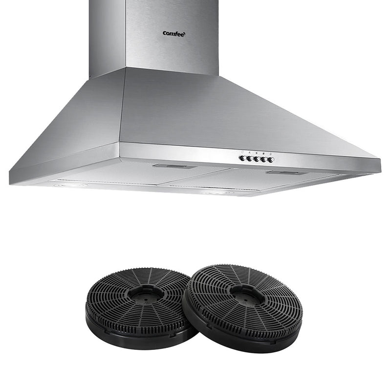 Comfee Rangehood 600mm Stainless Steel Canopy With 2 PCS Filter Replacement Combo