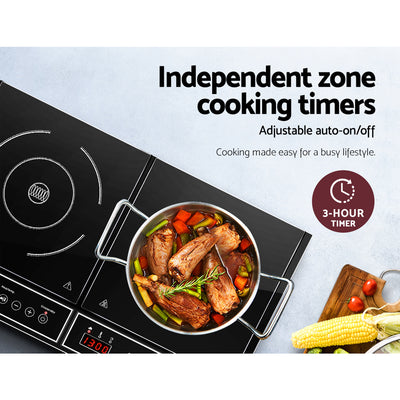 Devanti Portable Induction Cooktop 60cm Ceramic Glass