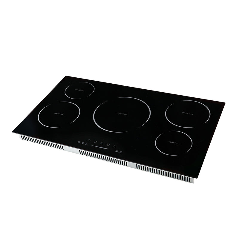 Devanti Induction Cooktop 90cm Ceramic Glass 5 Stove Top