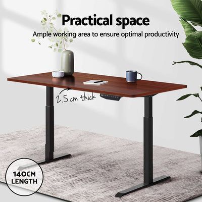 Artiss Standing Desk Top Walnut 140CM