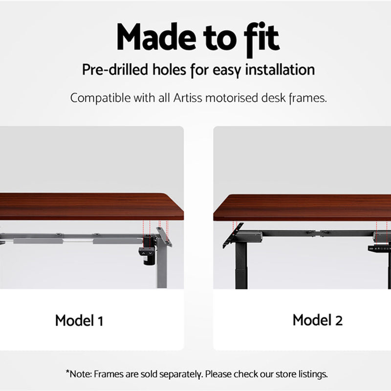 Artiss Standing Desk Top Walnut 140CM