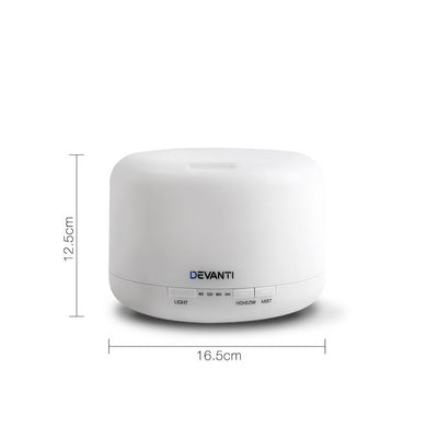 Devanti 500ml 4 in 1 Aroma Diffuser - White