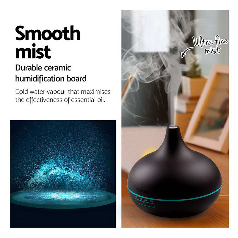 300ml 4-in-1 Aroma Diffuser Dark Wood