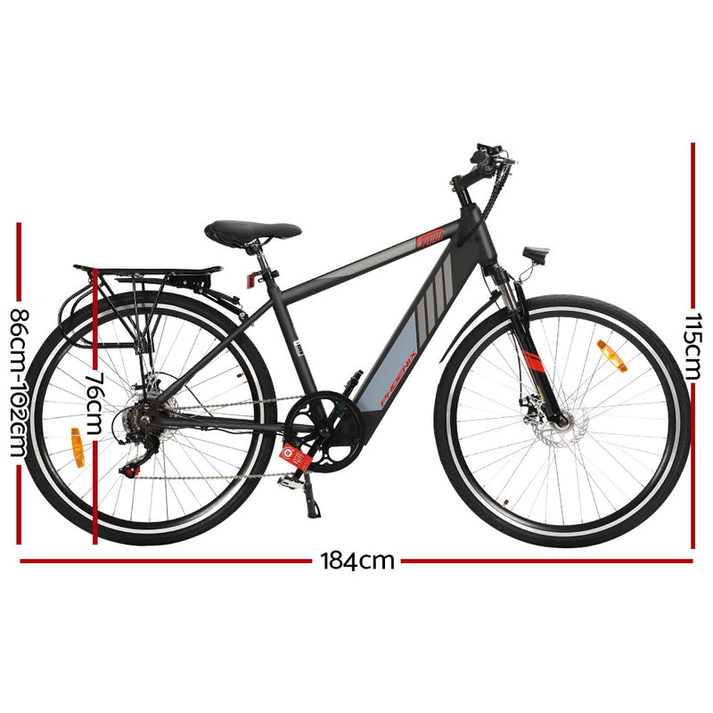 Phoenix 27 Inch Electric Bike Mountain Bicycle eBike Built-in Battery