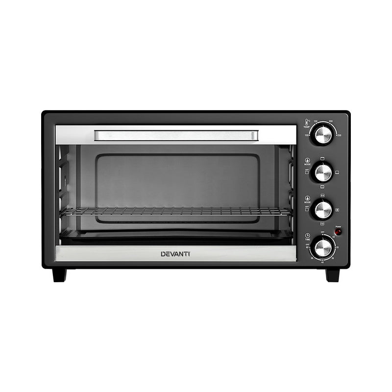 Devanti 60L Convection Oven Electric Fryer Ovens 2000W