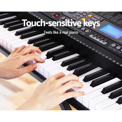 Alpha 61 Keys Electronic Piano Keyboard Electric Instrument Touch Sensitive Midi