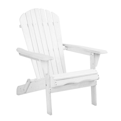 Gardeon Outdoor Furniture Adirondack Chairs Beach Chair Lounge Wooden Patio Garden