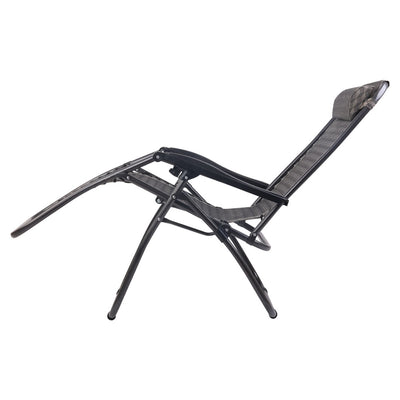 Gardeon Sun Lounge Zero Gravity Chair Table Outdoor Folding Recliner Reclining