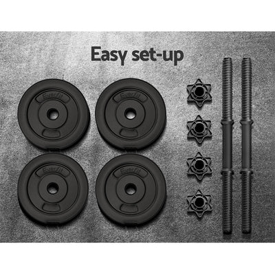 Everfit 7KG Dumbbells Dumbbell Set Weight Plates Home Gym Fitness Exercise