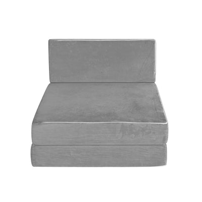 Giselle Bedding Foldable Mattress Folding Foam Bed Mat Light Grey