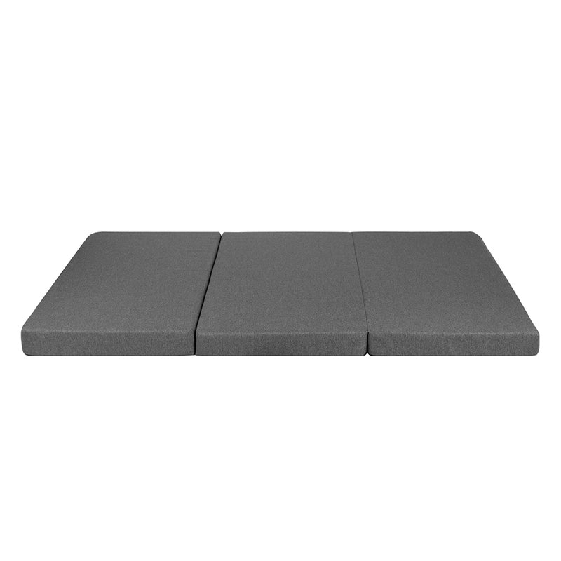 Giselle Bedding Foldable Mattress Folding Foam Double Grey