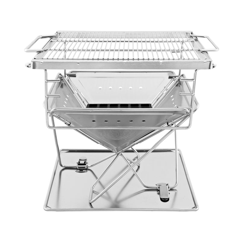 Grillz Fire Pit BBQ Grill with Carry Bag Camping