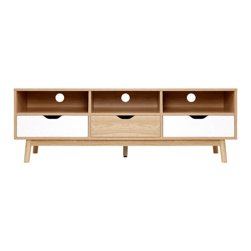 Artiss TV Cabinet Entertainment Unit Stand Wooden Storage 140cm Scandinavian