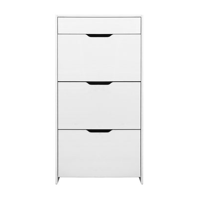 Artiss Shoe Rack Cabinet 24 Pairs White Luna