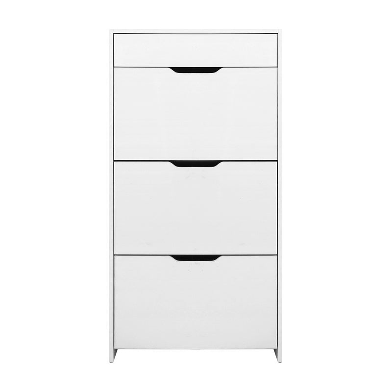 Artiss Shoe Rack Cabinet 24 Pairs White Luna