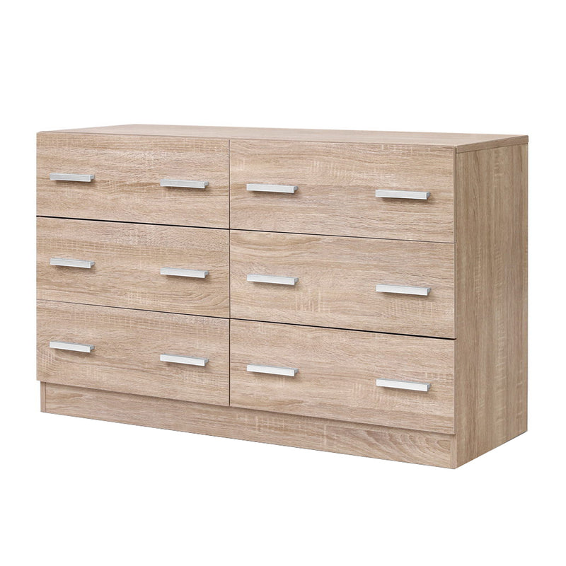 Artiss 6 Chest of Drawers - VEDA Pine