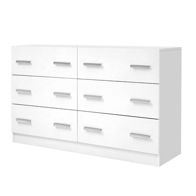 Artiss 6 Chest of Drawers - VEDA White