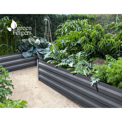 Green Fingers Garden Bed 180x90cm Planter Box Raised Container Galvanised Steel