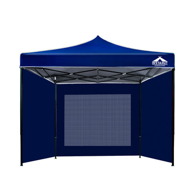 Instahut Gazebo Pop Up Marquee 3x3 Folding Tent Wedding Gazebos 500D Oxford Blue