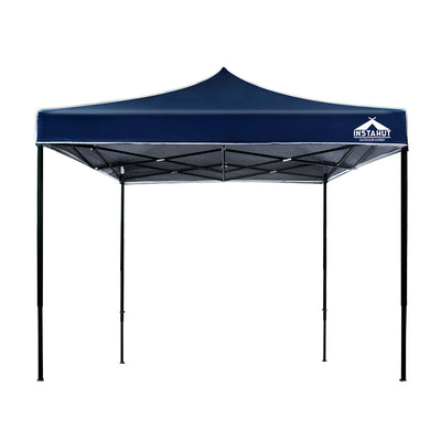 Instahut Gazebo Pop Up Marquee 3x3m Folding Tent Wedding Outdoor Camping Canopy Gazebos Shade Navy