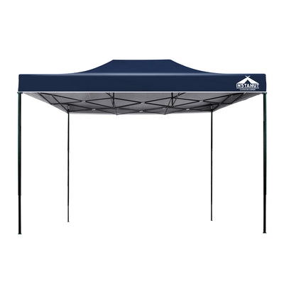 Instahut Gazebo Pop Up Marquee 3x4.5m Folding Tent Camping 500D Oxford Navy