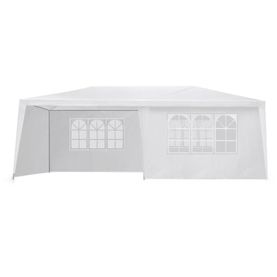 Instahut Gazebo 3x6m Outdoor Marquee Side Wall Party Wedding Tent Camping White 6 Panel