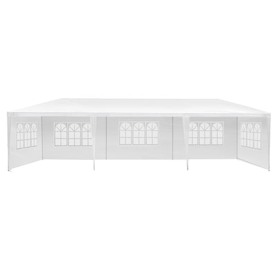 Instahut Gazebo 3x9m Outdoor Marquee side Wall Gazebos Tent Canopy Camping White 5 Panel