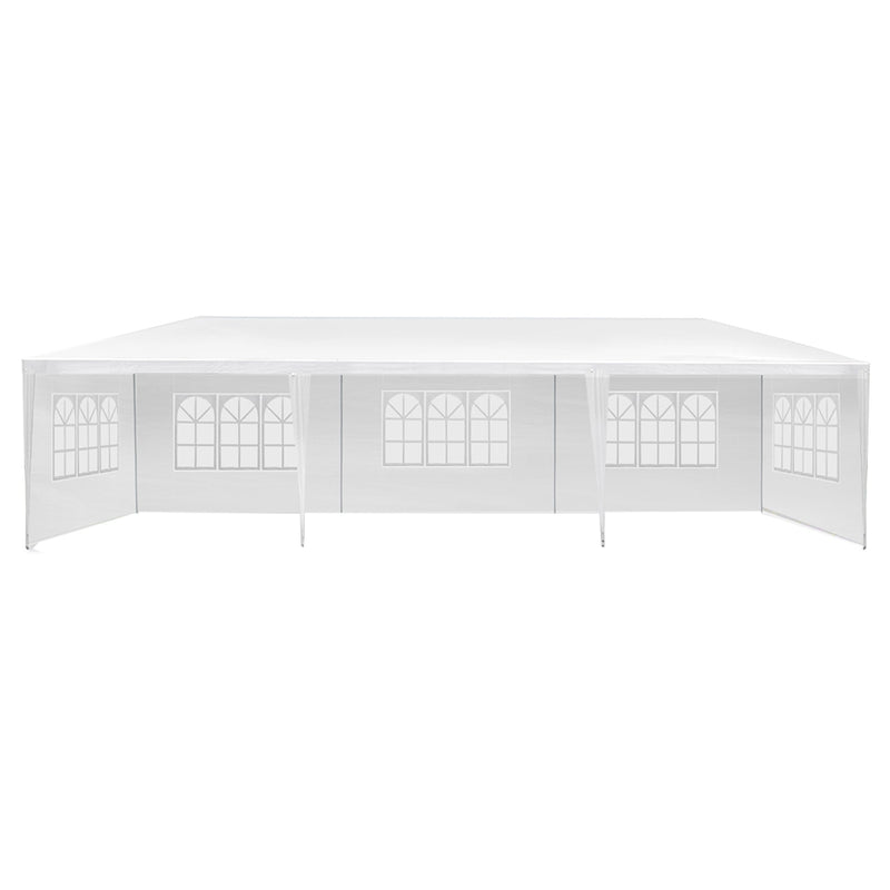 Instahut Gazebo 3x9m Outdoor Marquee side Wall Gazebos Tent Canopy Camping White 5 Panel