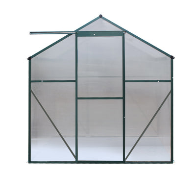 Green Fingers Greenhouse 1.9x1.9x1.83M Aluminium Polycarbonate Green House Garden Shed