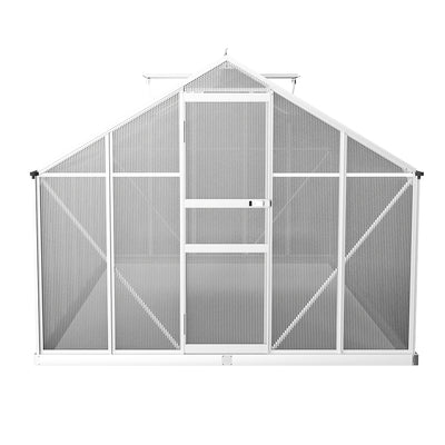 Green Fingers Greenhouse 4.2x2.5x1.95M Aluminium Polycarbonate Green House Garden Shed