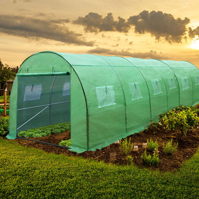 Green Fingers Greenhouse 6x3x2M Walk in Green House Tunnel Plant Garden Shed Dome