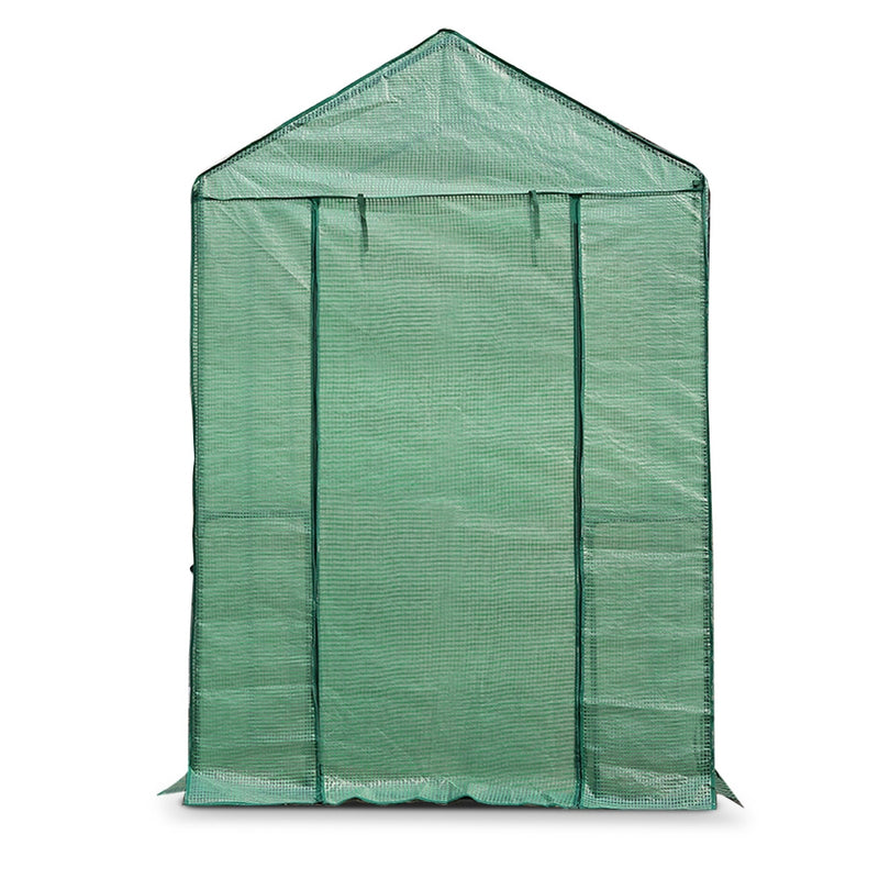 Green Fingers Greenhouse 1.2x1.9x1.9M Walk in Green House Tunnel Plant Garden Shed 4 Shelves