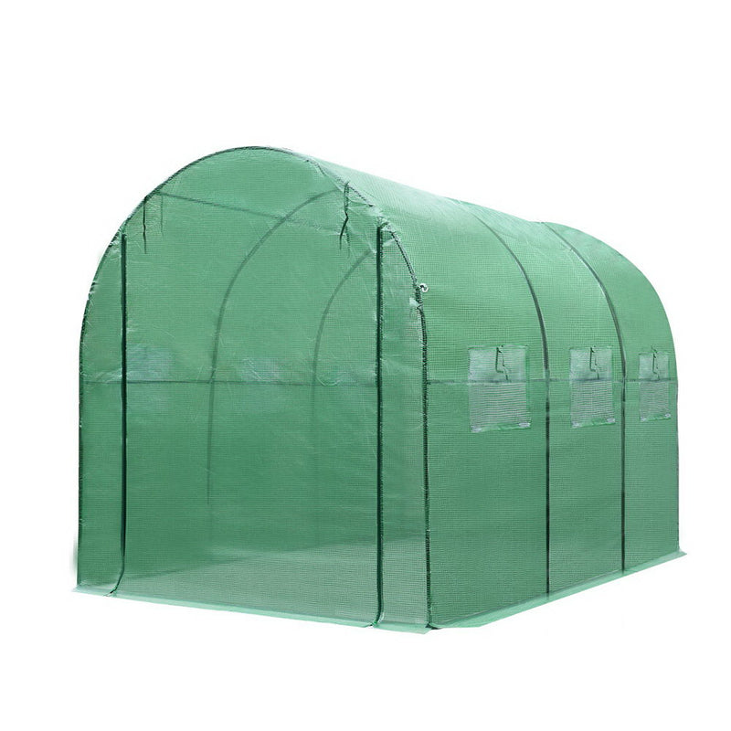 Green Fingers Greenhouse 3x2x2M Walk in Green House Tunnel Plant Garden Shed Dome