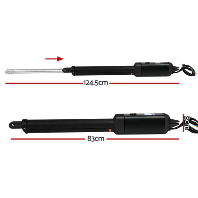 Lockmaster Single Swing Gate Opener 600KG 20W Solar Panel