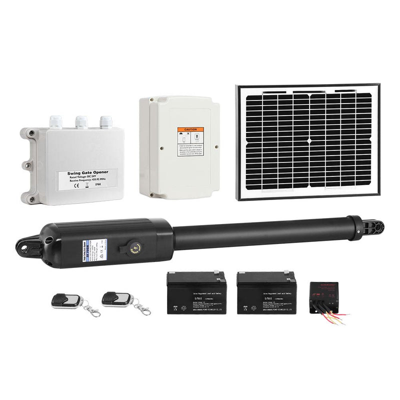 LockMaster Automatic Full Solar Power Swing Gate Opener Kit 600KG