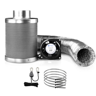 Greenfingers Ventilation Fan and Active Carbon Filter Ducting Kit 