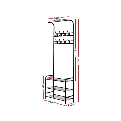 Artiss Clothes Rack Airer Coat Stand 179cm Hanger Rail Closet