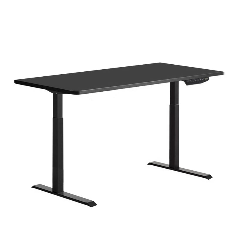 Artiss Standing Desk Adjustable Height Desk Dual Motor Electric Black Frame Desk Top 120cm