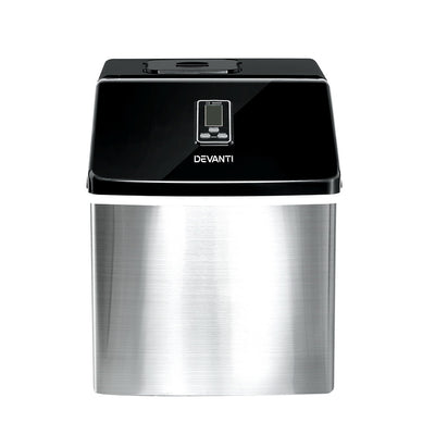 Devanti 18kg Ice Maker Machine Stainless Steel