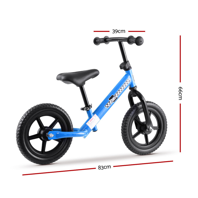 Rigo Kids Balance Bike Ride On Toys Push Bicycle Wheels Toddler Baby 12" Bikes Blue