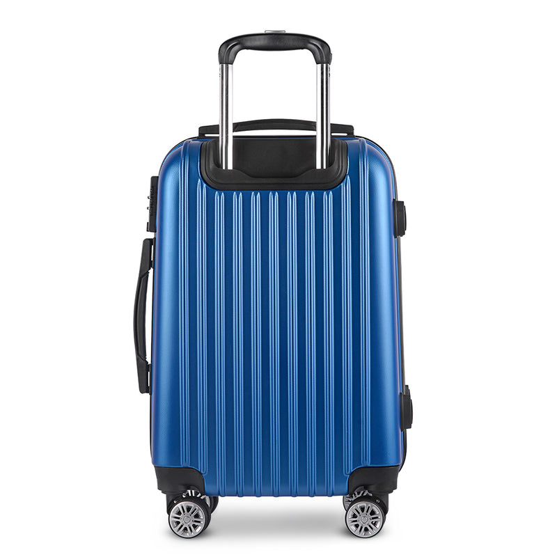 Wanderlite 28 Inch Luggage with TSA Lock Spinner Carry On Hard Shell Travel Suitcase Luggage Case Blue