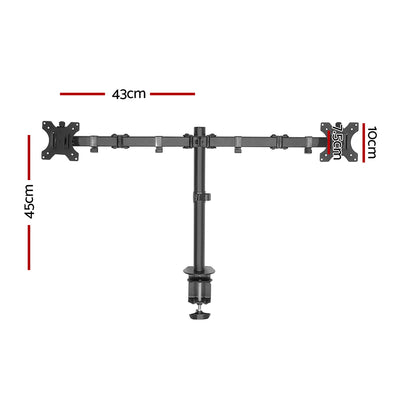 Artiss Monitor Arm Dual Desk Mount Screen Bracket Holder