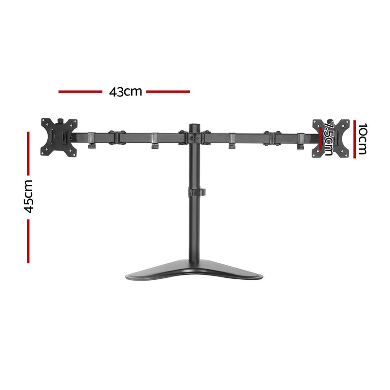 Artiss Monitor Arm Stand Dual Black