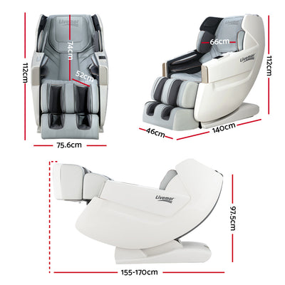 Varitas Massage Chair Electric Recliner Massager White