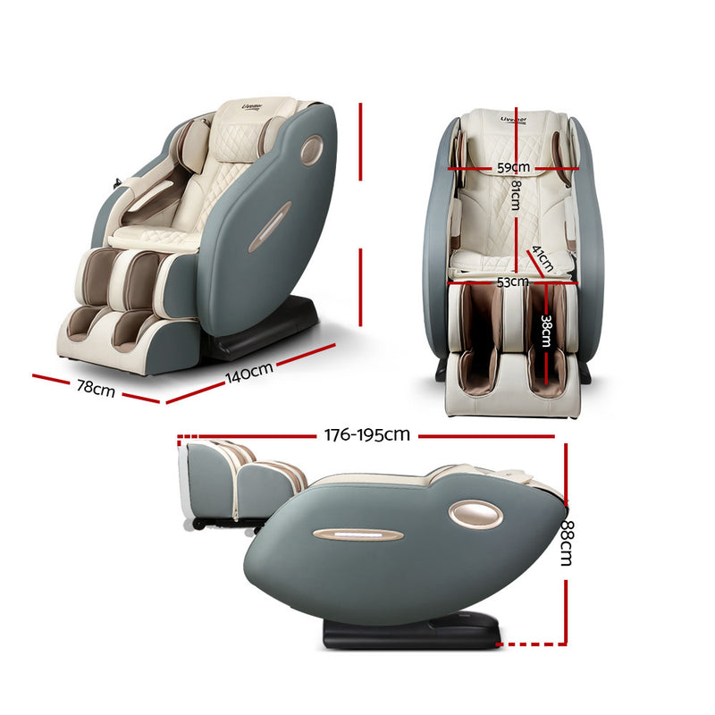 Ozeni Livemor Massage Chair Electric Recliner Massager Grey