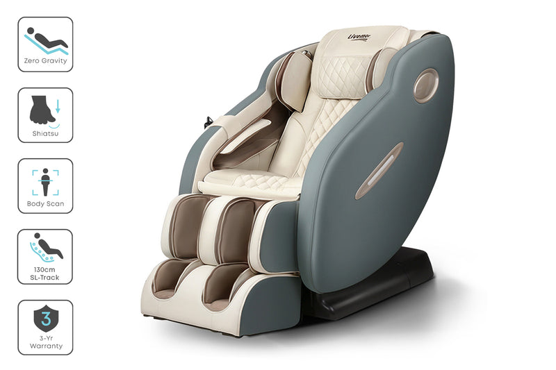 Ozeni Livemor Massage Chair Electric Recliner Massager Grey