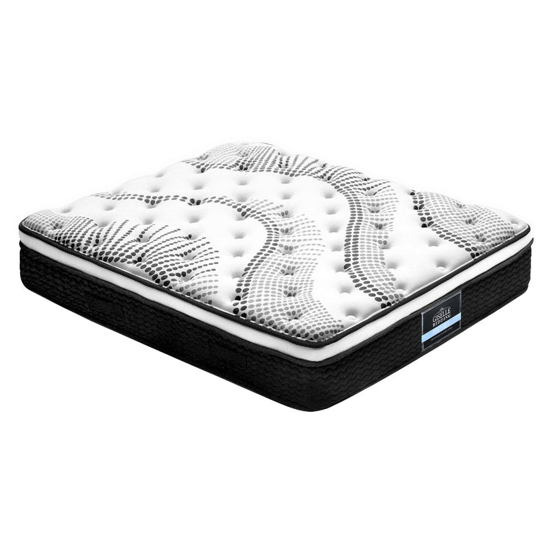 Giselle Bedding Como Euro Top Pocket Spring Mattress 32cm Thick King