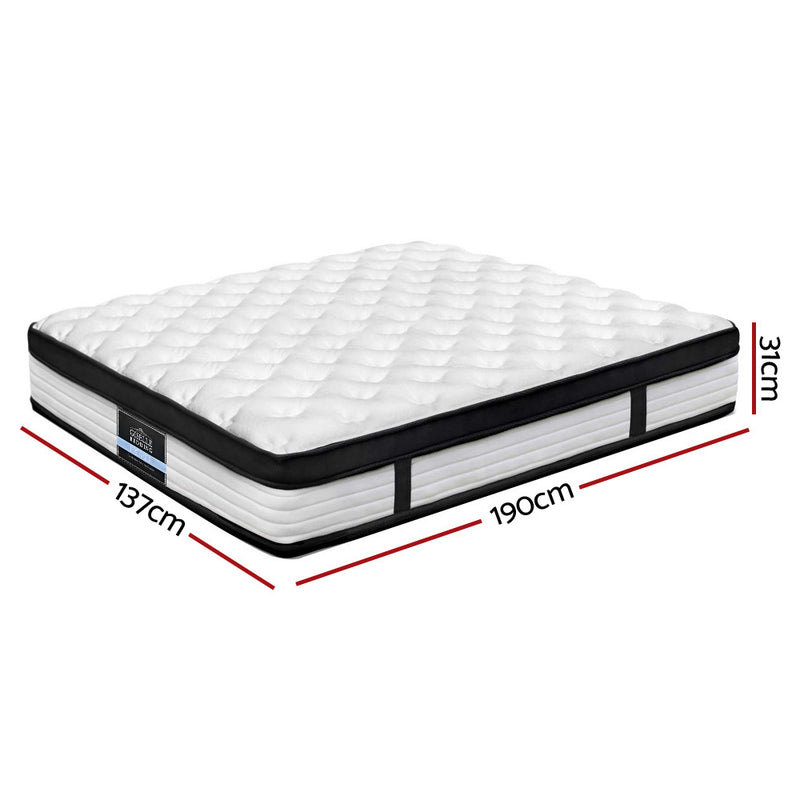 Giselle Bedding 31cm Mattress Euro Top Double